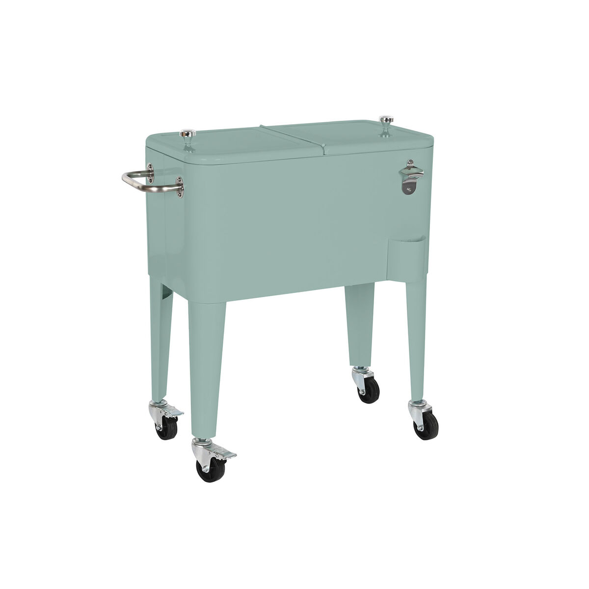 Frigider Portabil Home ESPRIT Verde Oțel polipropilenă 56 L 74 x 43 x 80 cm
