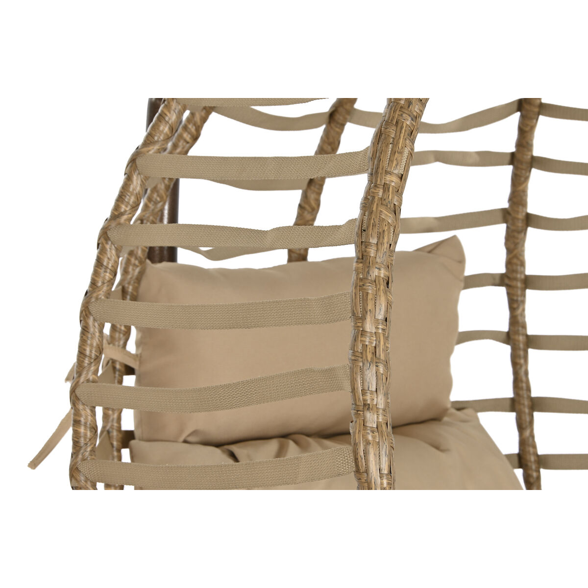 Fotoliu de grădină suspendat Home ESPRIT Maro închis Maro Deschis Aluminiu ratan sintetic 107 x 105 x 108 cm