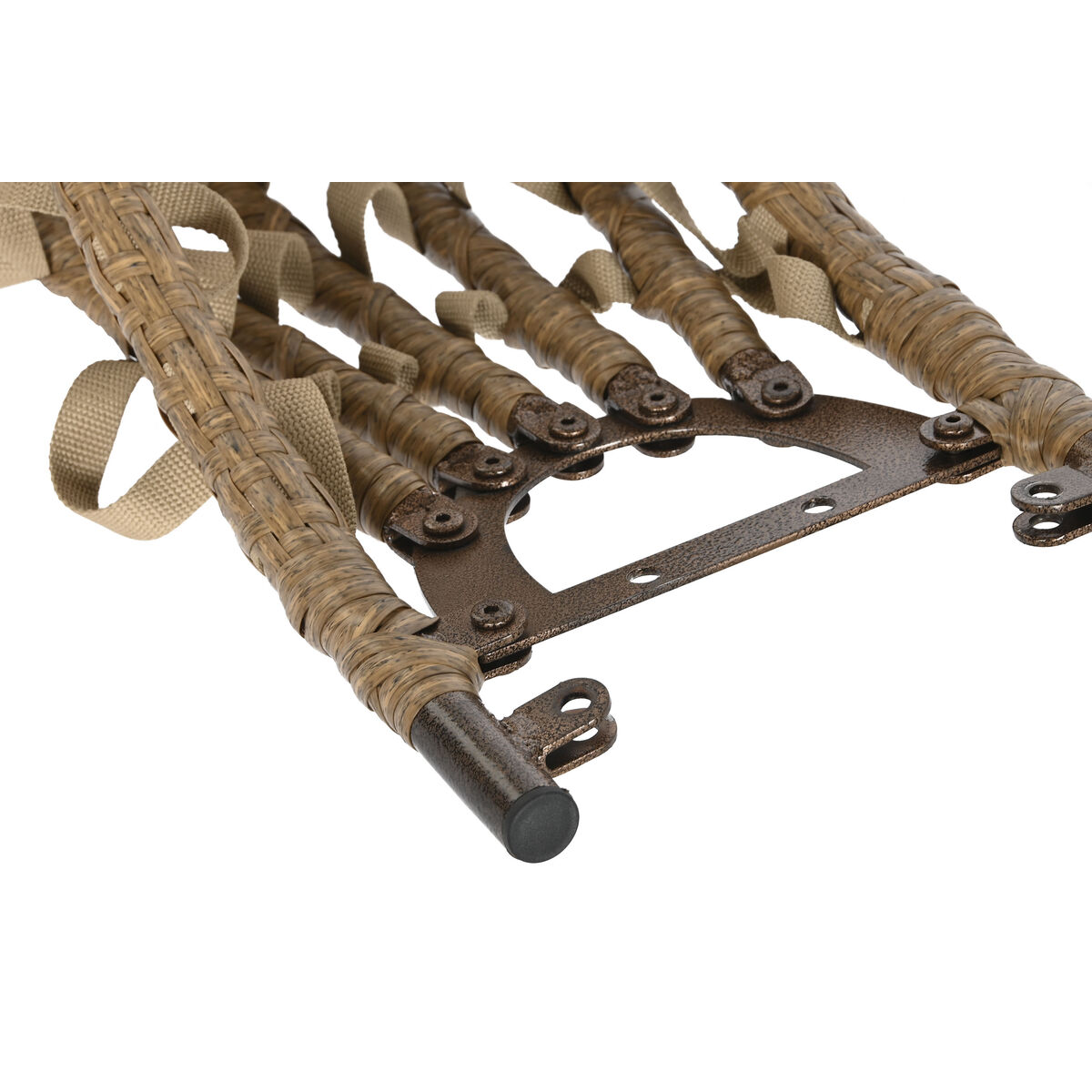 Fotoliu de grădină suspendat Home ESPRIT Maro închis Maro Deschis Aluminiu ratan sintetic 107 x 105 x 108 cm