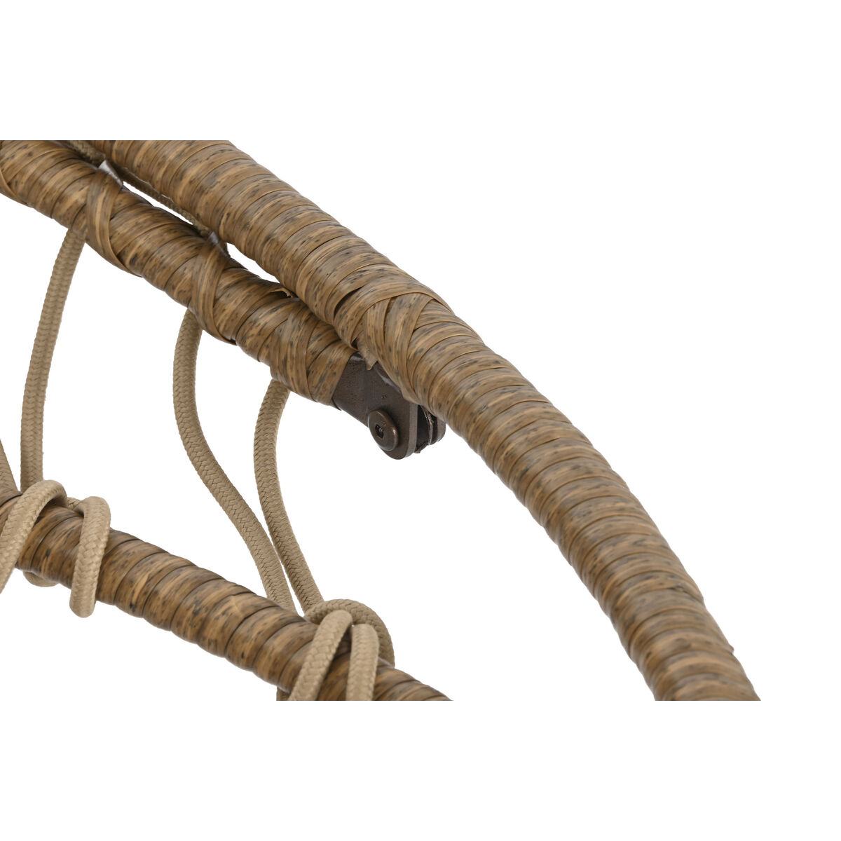 Fotoliu de grădină suspendat Home ESPRIT Maro închis Maro Deschis Aluminiu ratan sintetic 92 x 66 x 119 cm