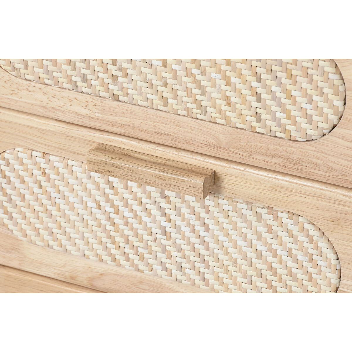 Dulap cu Sertare Home ESPRIT Natural Metal Lemn de cauciuc 40 x 30 x 63 cm