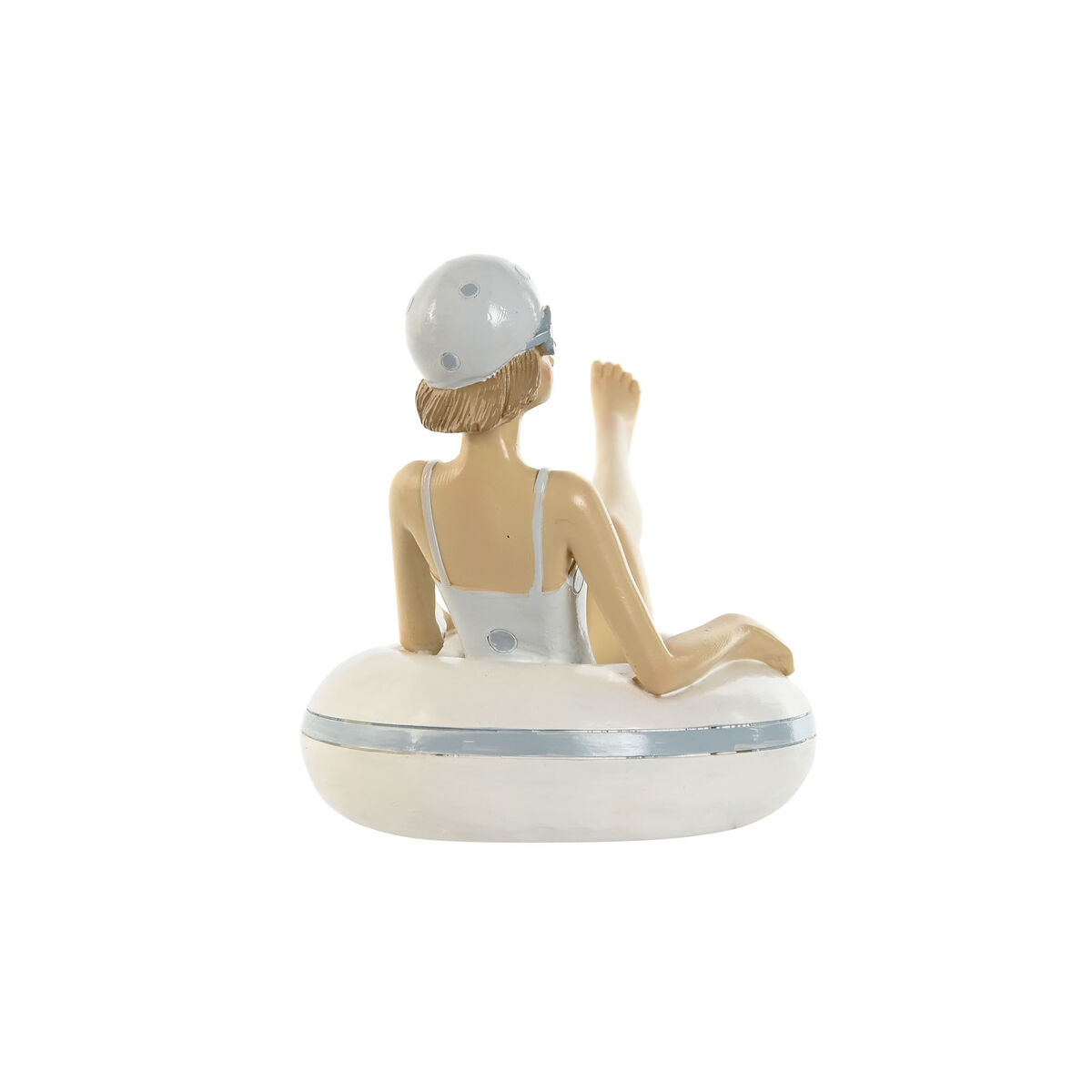 Figură Decorativă Home ESPRIT Alb Albastru celest Mediterană 17,5 x 10 x 10,5 cm (2 Unități)