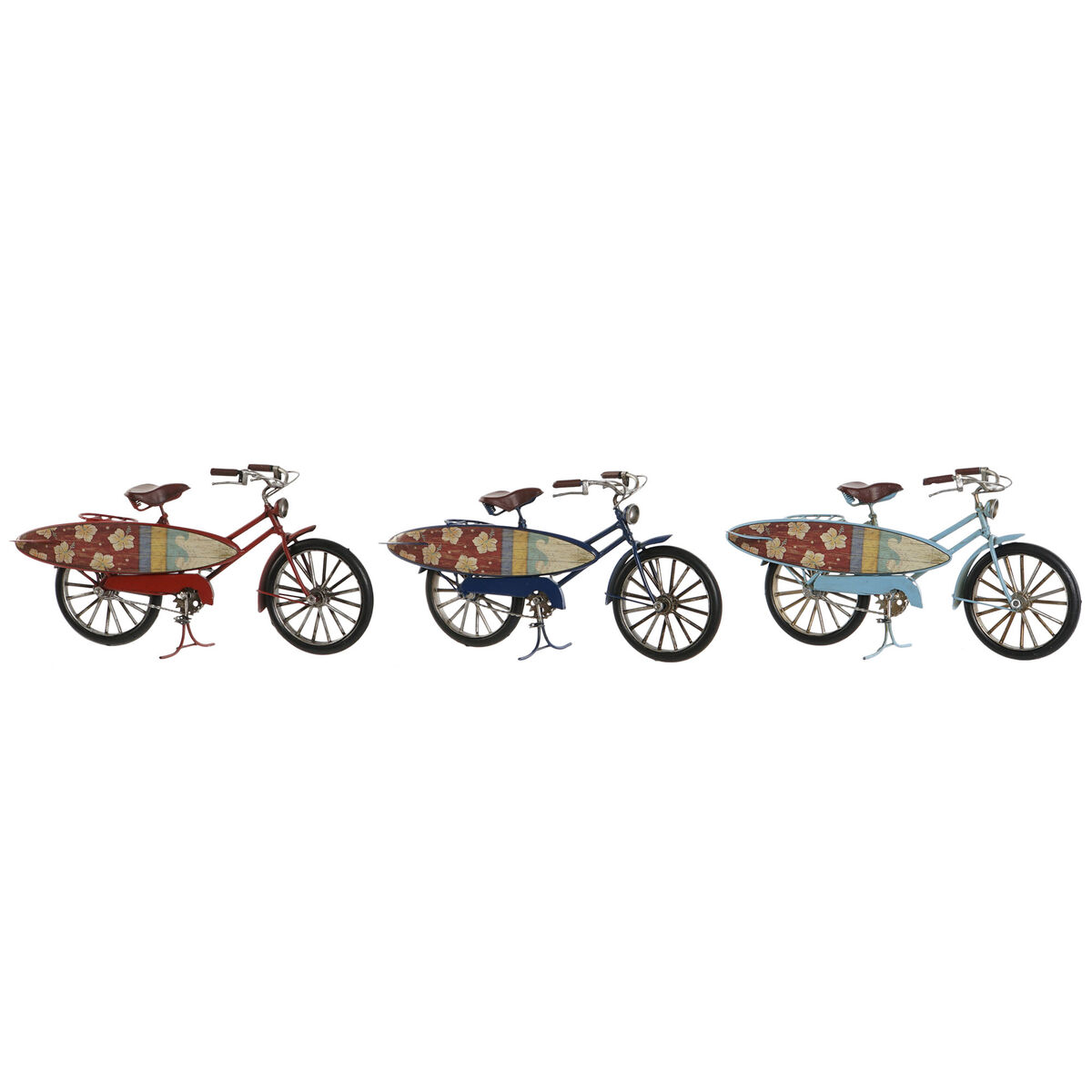 Figură Decorativă Home ESPRIT 27 x 9,5 x 14,5 cm (3 Unități) Bicicletă