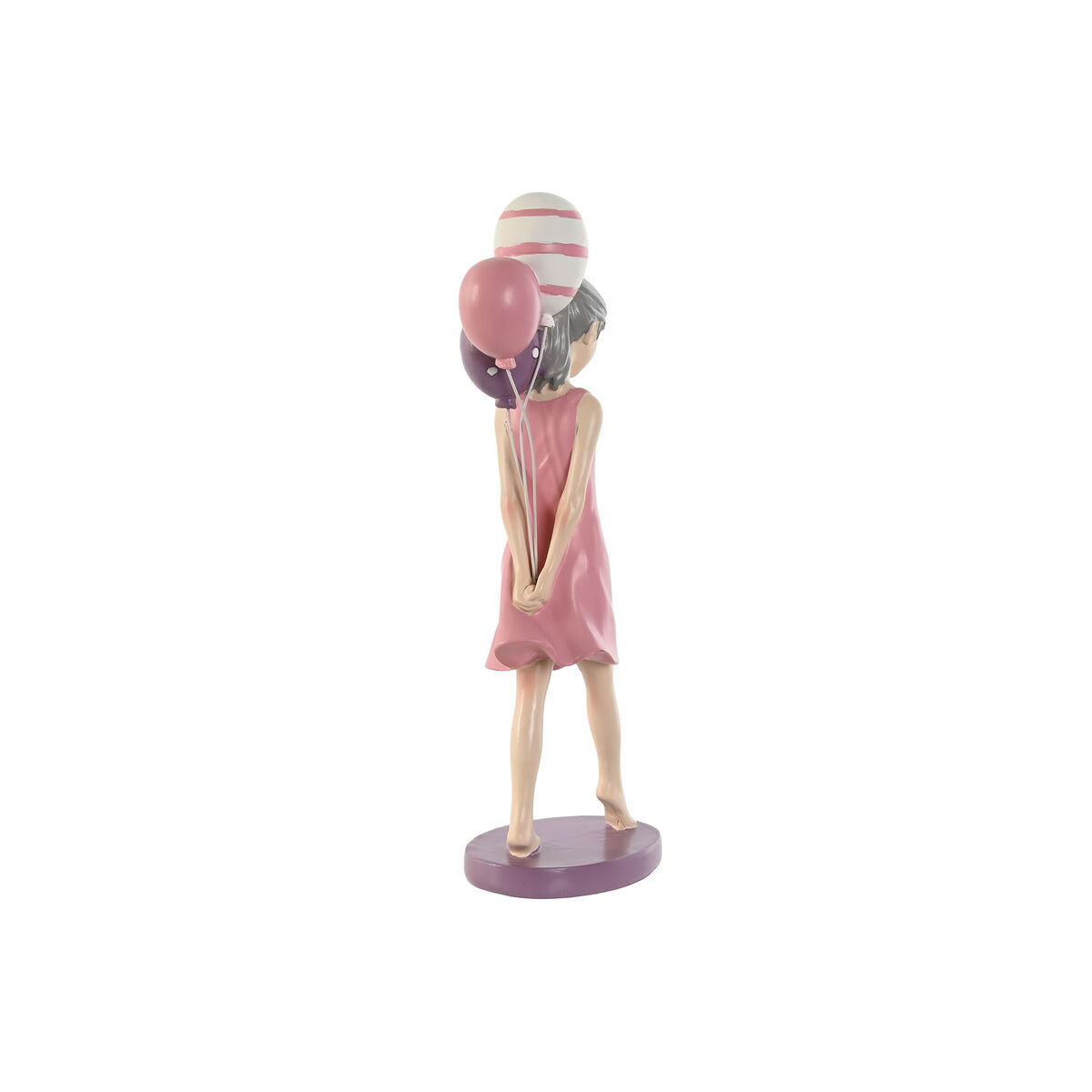 Figură Decorativă Home ESPRIT Roz Mov chica 7 x 11 x 27 cm