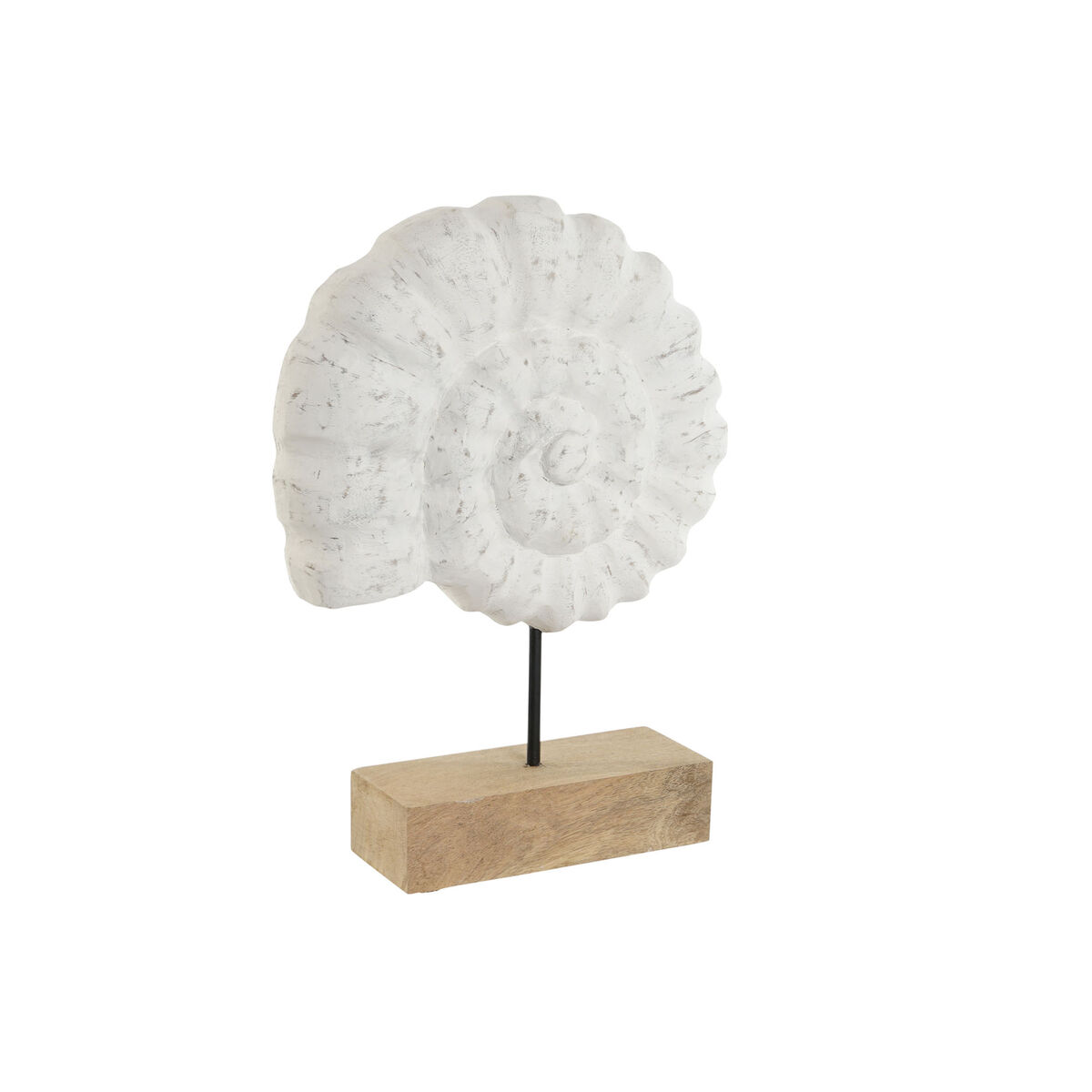 Figură Decorativă Home ESPRIT Alb Natural Mediterană Scoică 29 x 7,5 x 38,5 cm