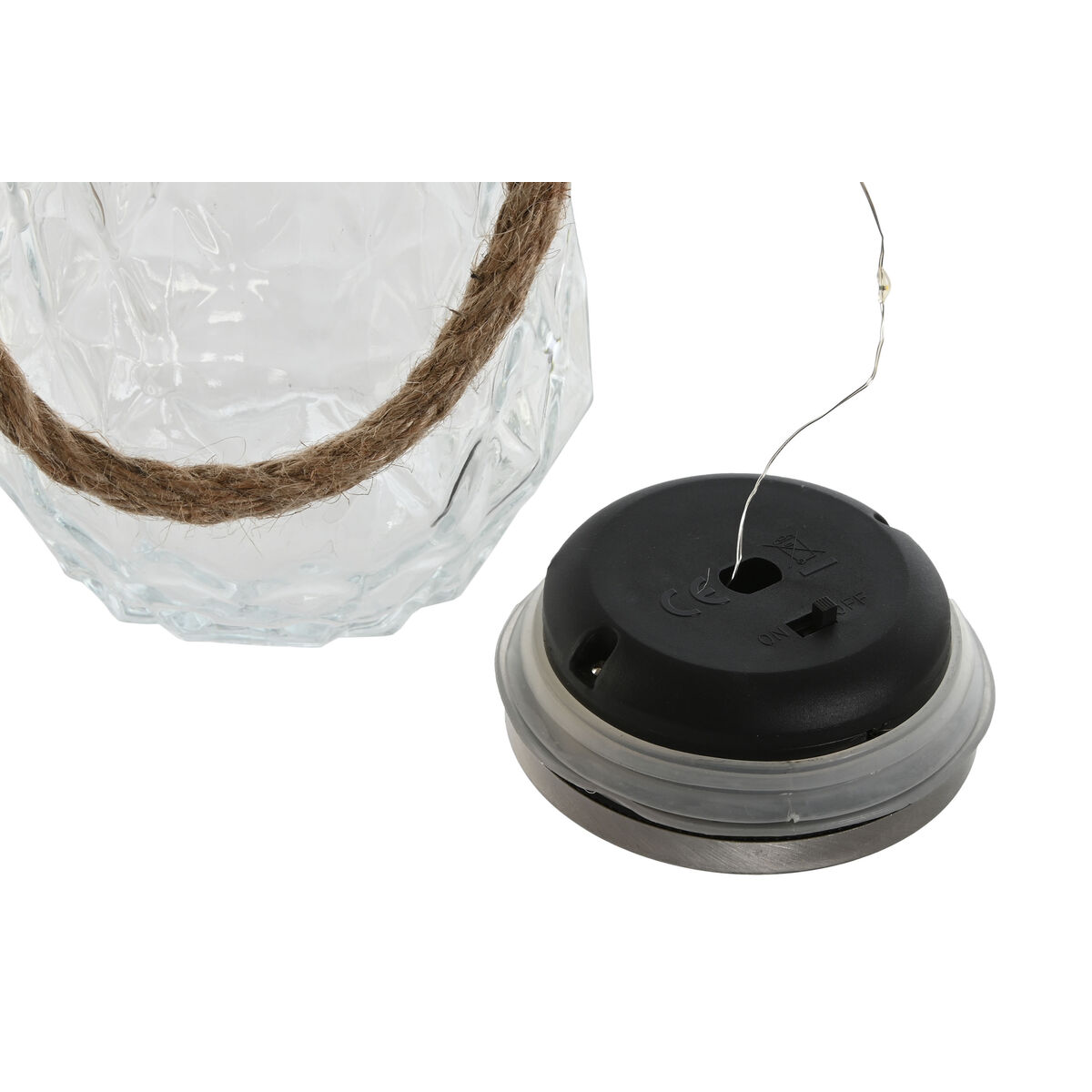 Decorare ușoară Home ESPRIT Transparent Argintiu 11 x 11 x 18 cm