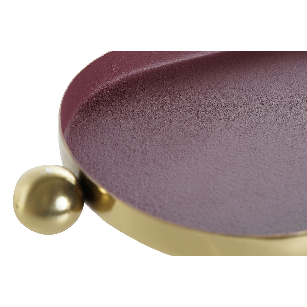 Decorațiune pentru Centrul Mesei DKD Home Decor Portocaliu Magenta Auriu* Fier 35 x 13 x 3 cm (2 Unități)