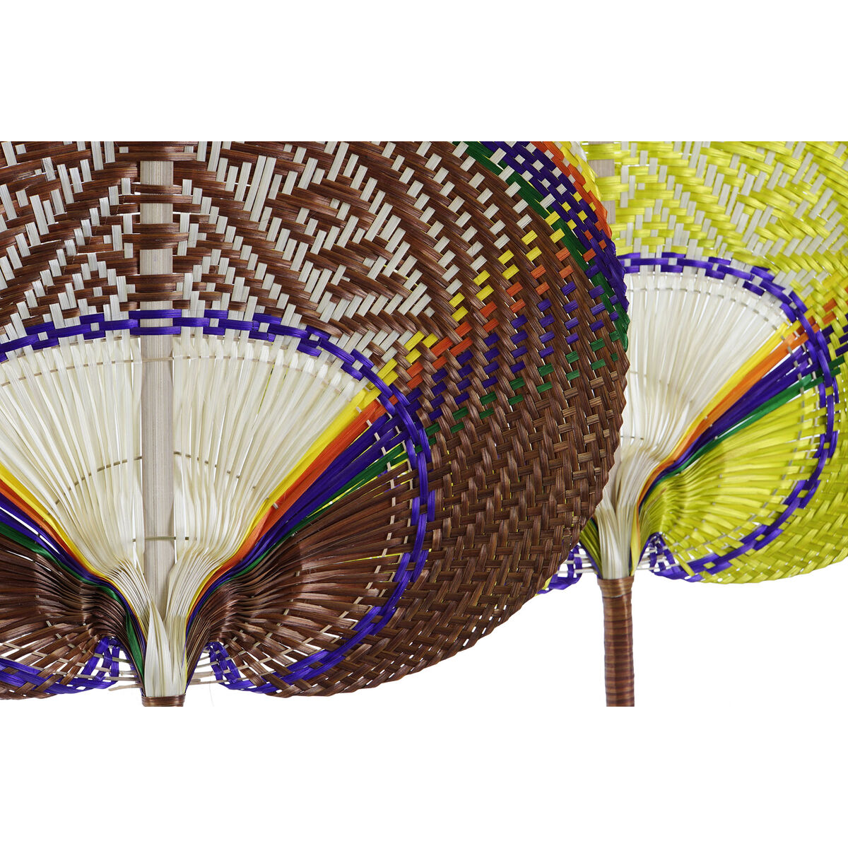 Decorațiune de Perete DKD Home Decor Portocaliu Natural 40 x 0,5 x 32 cm (2 Unități)