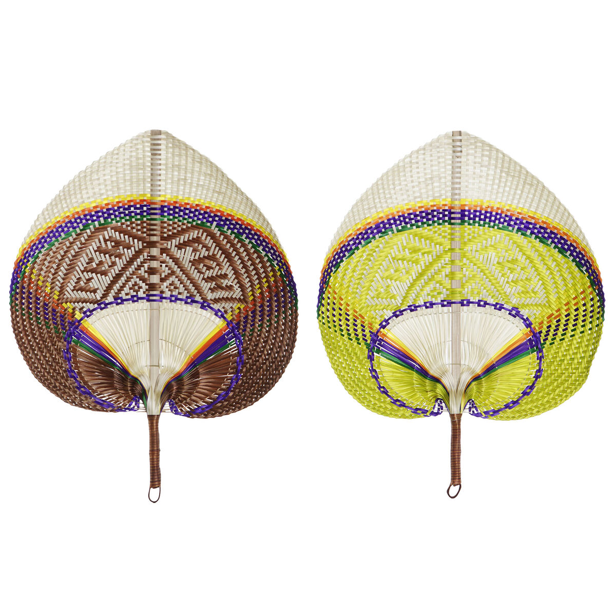 Decorațiune de Perete DKD Home Decor Portocaliu Natural 40 x 0,5 x 32 cm (2 Unități)