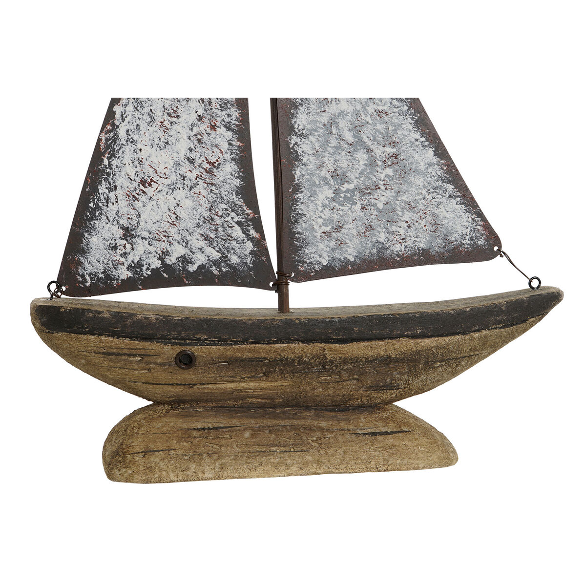Figură Decorativă Home ESPRIT Alb Natural Producător de lumânări Finisaj învechit 26 x 6 x 34 cm