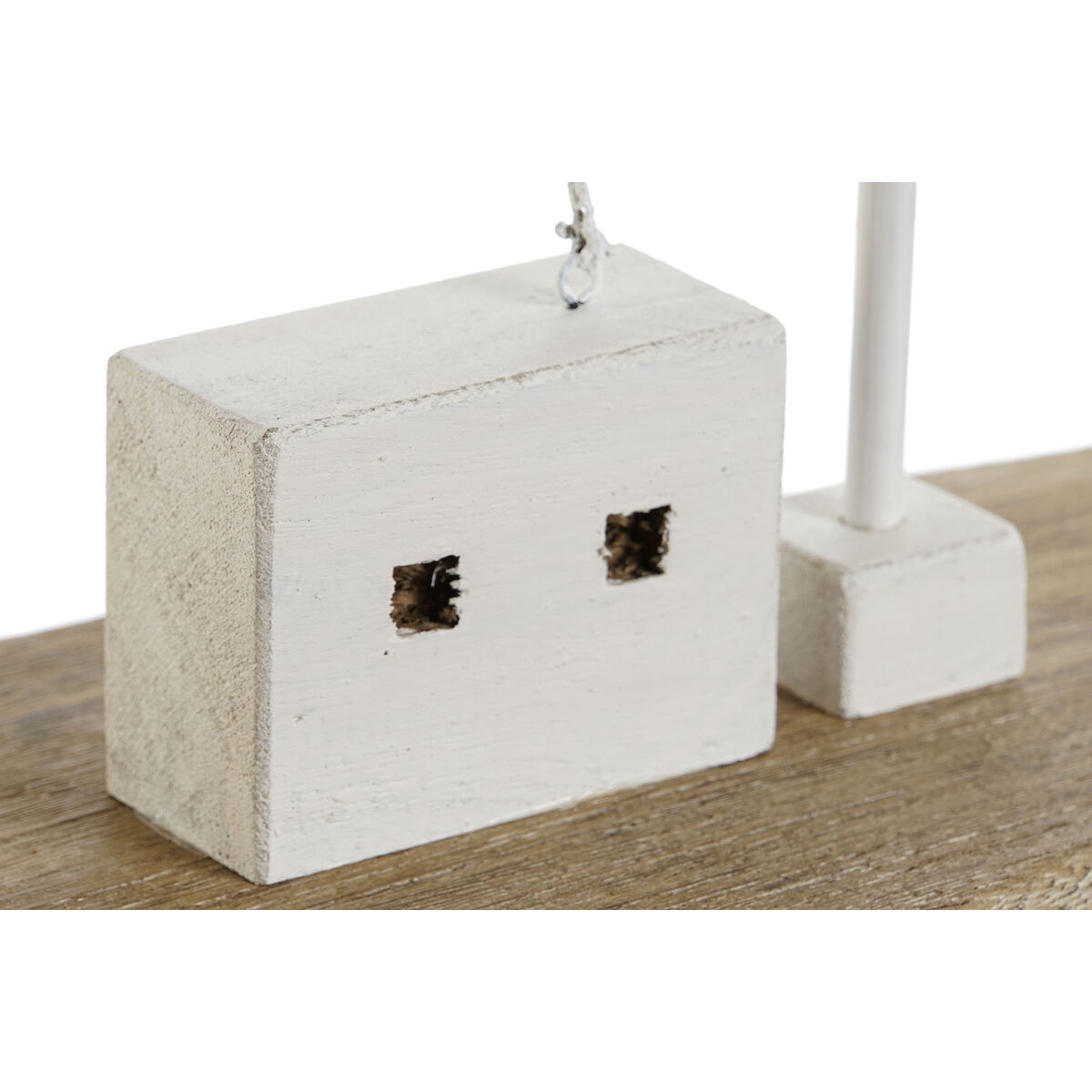 Figură Decorativă Home ESPRIT Alb Natural Producător de lumânări Marinar Finisaj învechit 54 x 15 x 61,5 cm