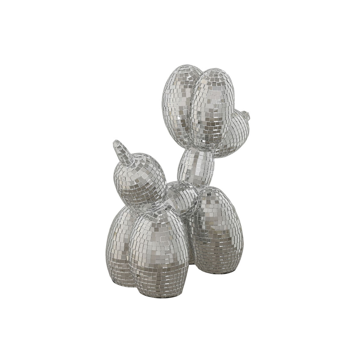 Figură Decorativă Home ESPRIT Argintiu Câine 26 x 12 x 26 cm