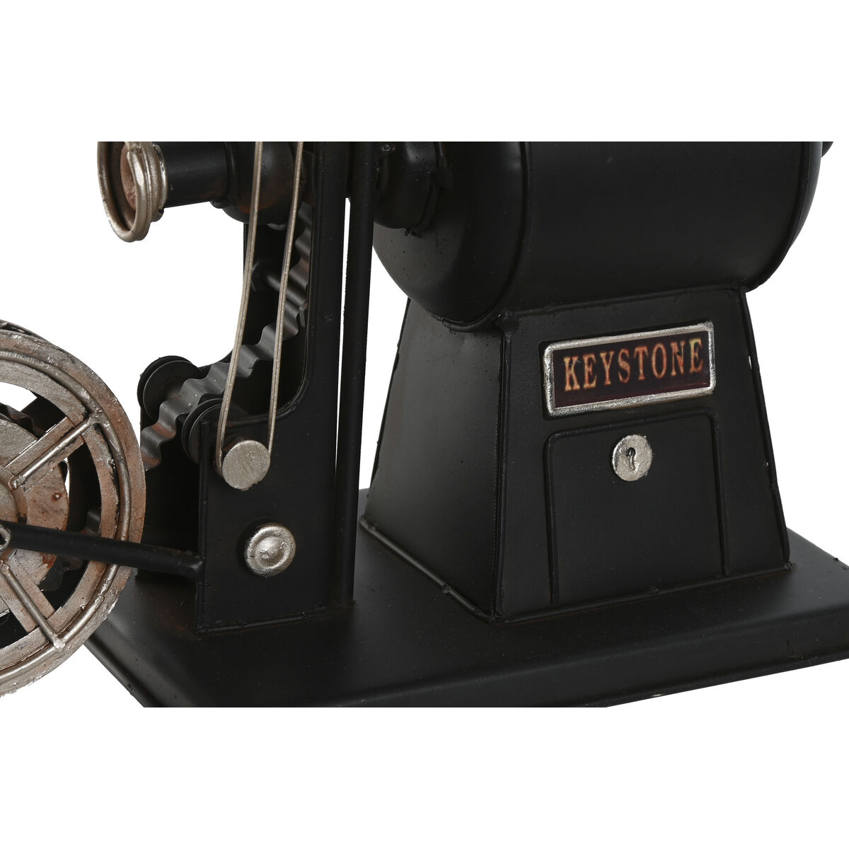 Figură Decorativă Home ESPRIT Negru Argintiu Vintage Cinematografia clasică 23,5 x 11 x 24,5 cm