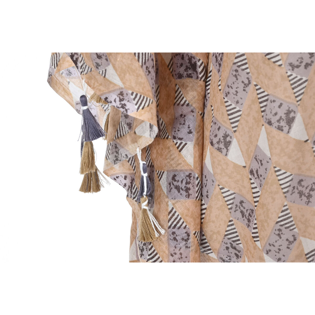 Pareo Home ESPRIT Maro Turquoise Coral (3 Unități)