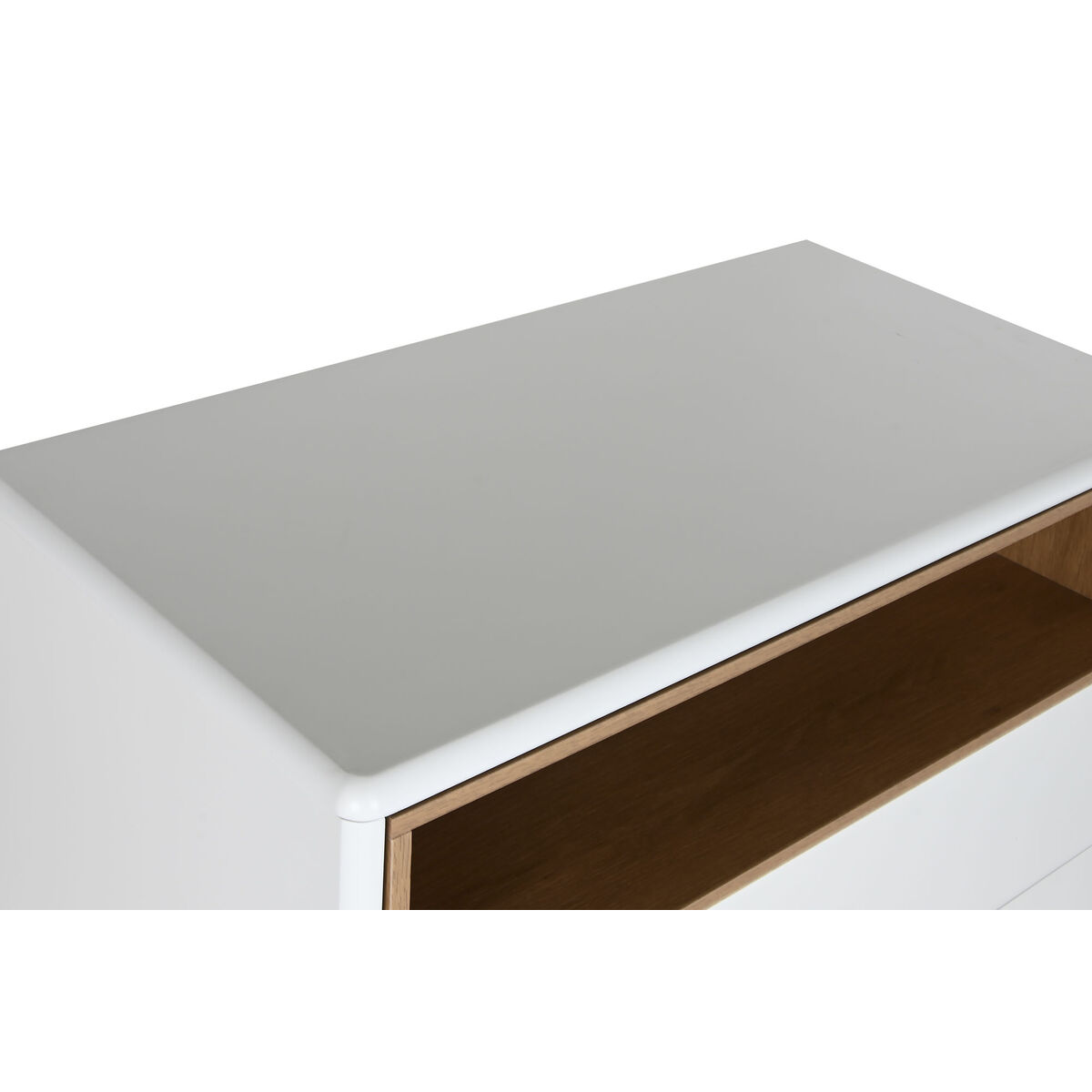 Dulap cu Sertare Home ESPRIT Alb Natural polipropilenă Lemn MDF 80 x 40 x 117 cm