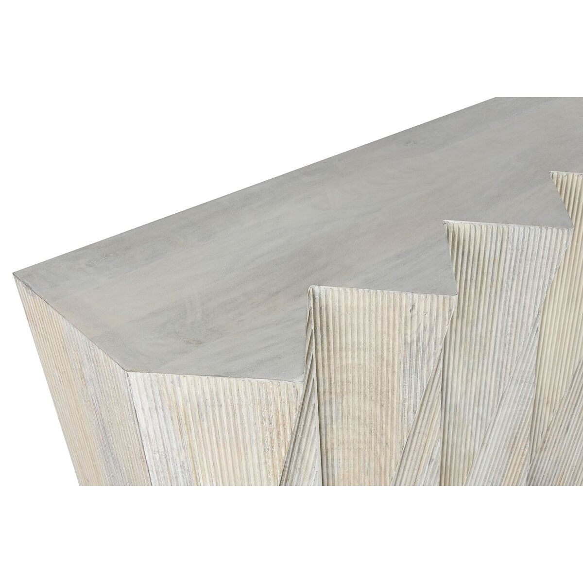 Consolă Home ESPRIT Galben Bej Lemn de mango 150 x 35 x 80 cm