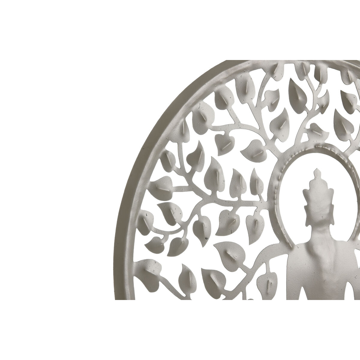 Decorațiune Suspendată Home ESPRIT Albastru Alb Gri Roz Fier Copac Buda Oriental 33 x 1 x 77 cm (4 Unități)