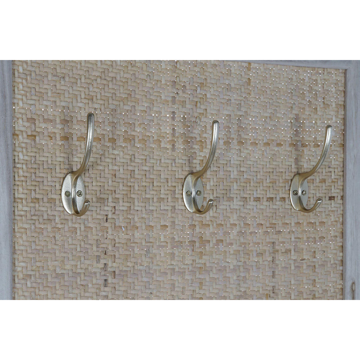 Cuier cu oglindă Home ESPRIT Natural Ratan Lemn de paulownia Oglindă 92 x 40 x 181 cm