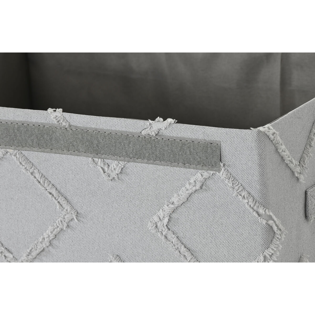 Cutie de depozitare cu capac Home ESPRIT Gri Crem 40 x 30 x 50 cm (2 Unități)