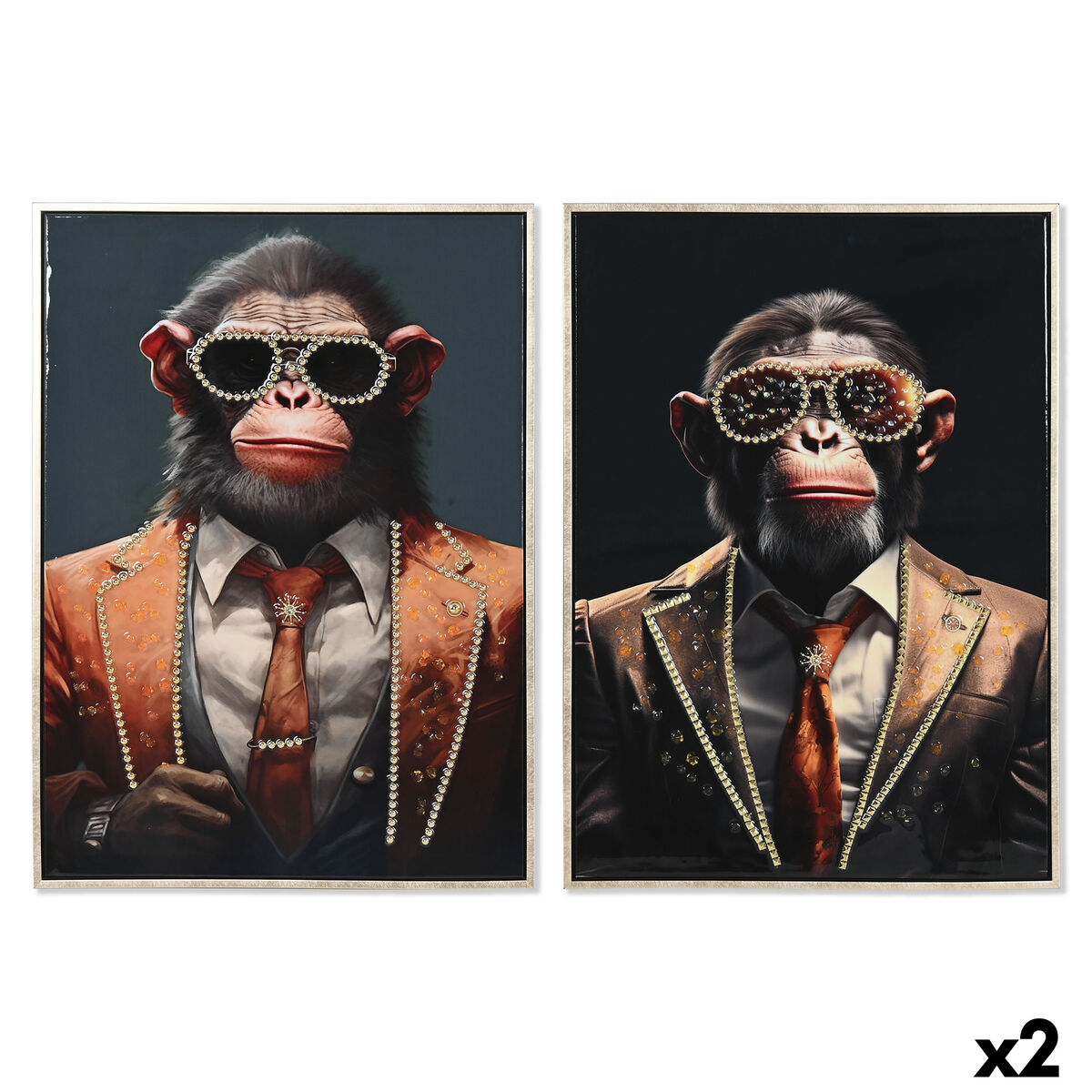 Pânză Home ESPRIT polistiren Pânză 52,5 x 3 x 72,5 cm