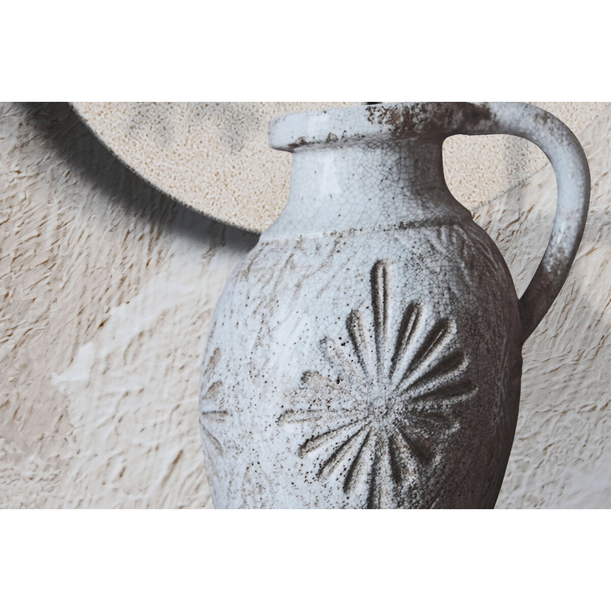 Pânză Home ESPRIT Verde Bej Oriental Vază 80 x 3 x 160 cm (2 Unități)