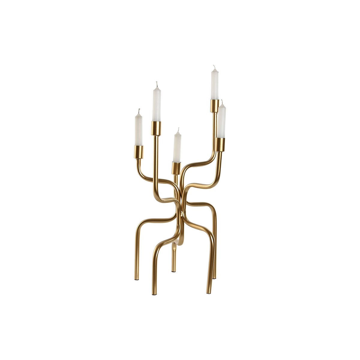 Candelabru Home ESPRIT Auriu* Metal 25 x 25 x 51 cm