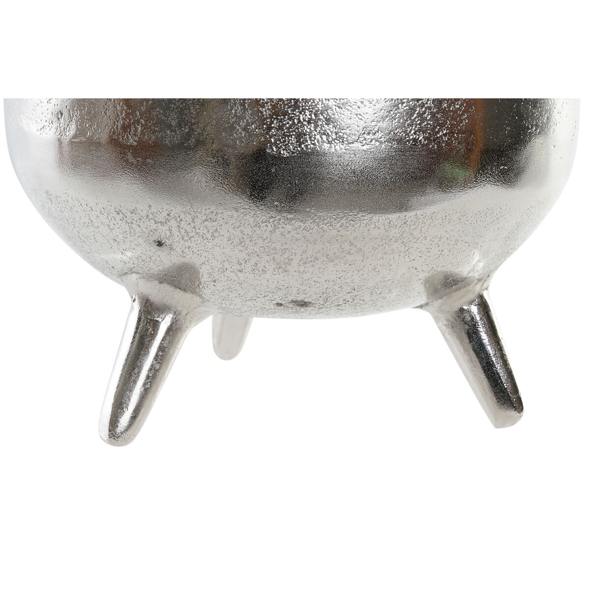 Decorațiune pentru Centrul Mesei Home ESPRIT Argintiu Aluminiu 21 x 21 x 25 cm