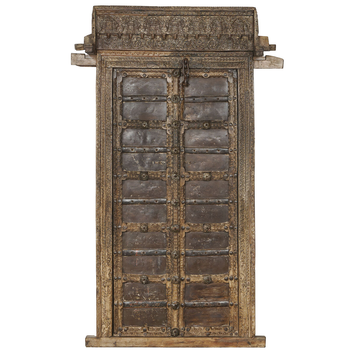 Figurină decorativă de grădină Home ESPRIT Maro lemn de tec 120 X 46 X 190 cm Uşă