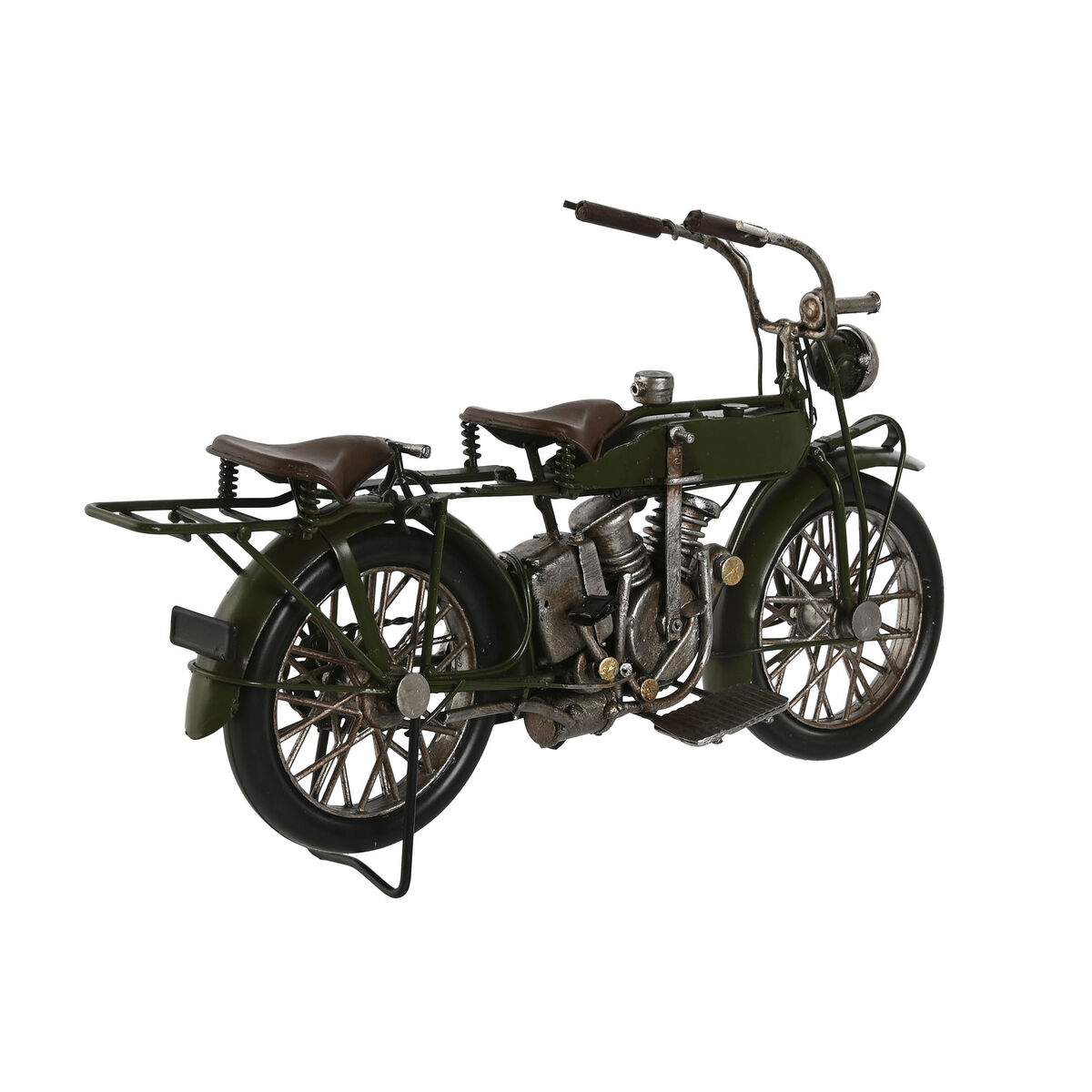 Figură Decorativă Home ESPRIT Albastru Verde Motocicletă Vintage 31 x 8 x 16 cm (2 Unități)
