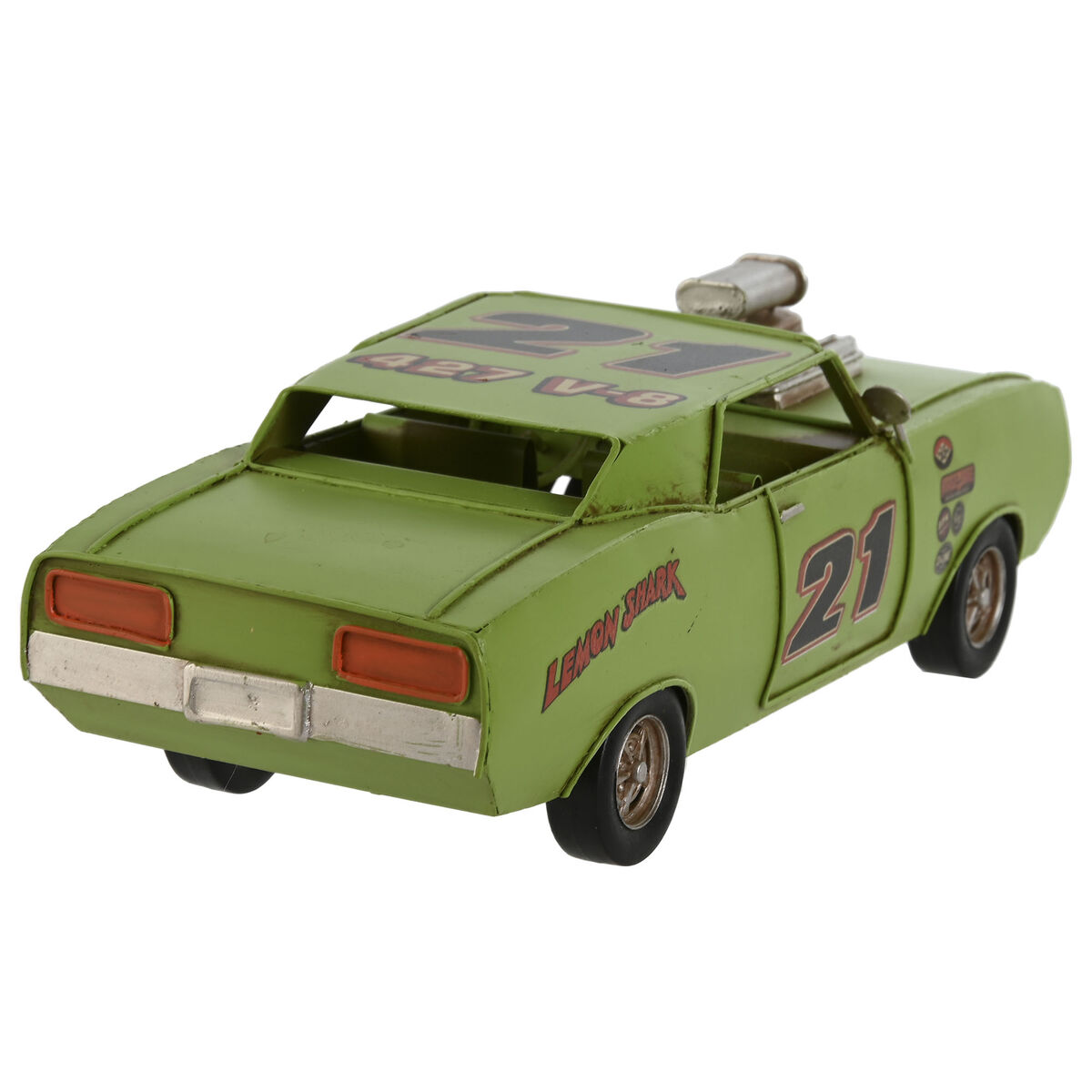 Figură Decorativă Home ESPRIT Roșu Verde Vintage 25,5 x 10 x 8,5 cm (2 Unități)