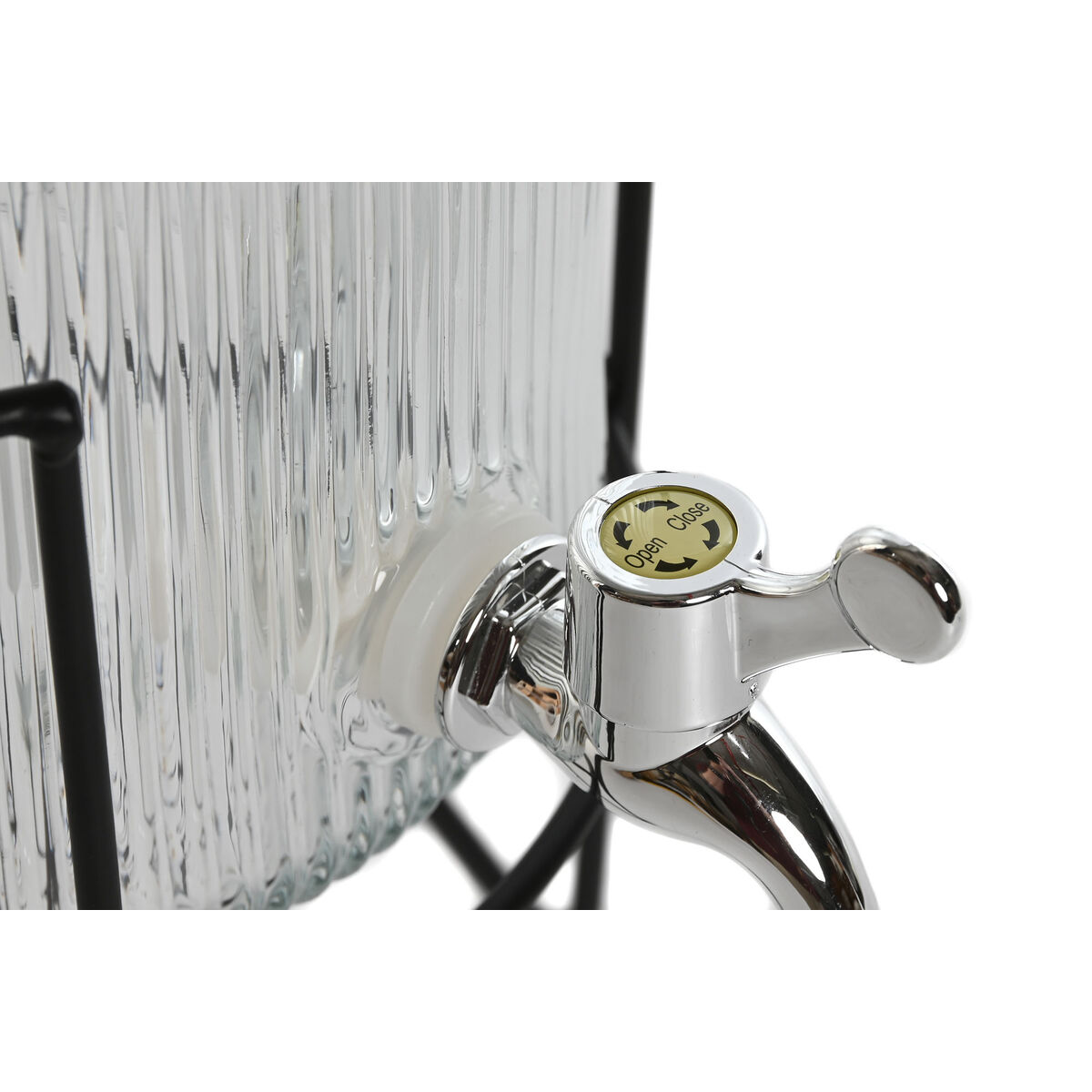 Dispenser de Apă Home ESPRIT Negru Metal Silicon Geam ABS 5 L 19,6 x 23,5 x 40,5 cm