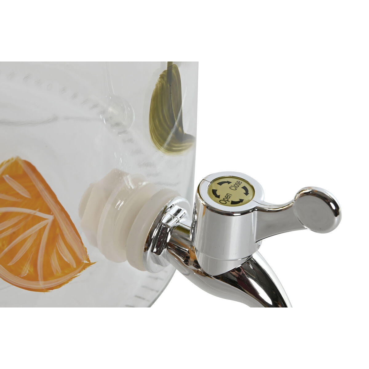 Dispenser de Apă Home ESPRIT Galben Metal Silicon Geam ABS 18 x 24 x 30,5 cm