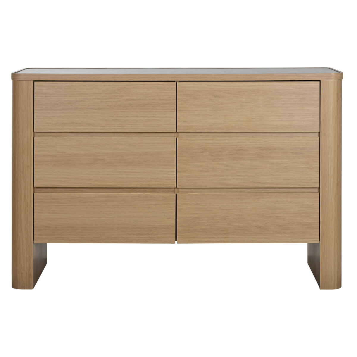 Dulap cu Sertare Home ESPRIT Natural Gri deschis Modern 120 x 40 x 80 cm