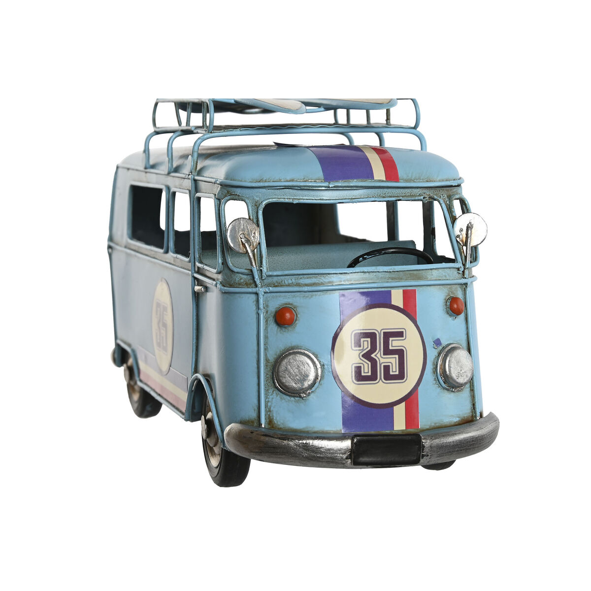 Figură Decorativă Home ESPRIT Roșu Albastru celest Bleumarin 27 x 10 x 16 cm (3 Unități)