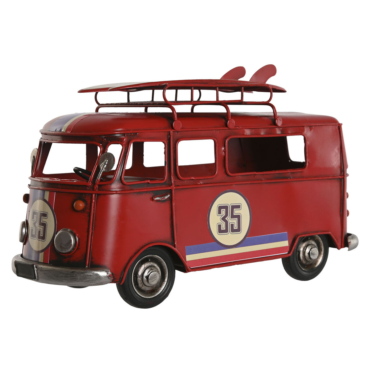 Figură Decorativă Home ESPRIT Roșu Albastru celest Bleumarin 27 x 10 x 16 cm (3 Unități)