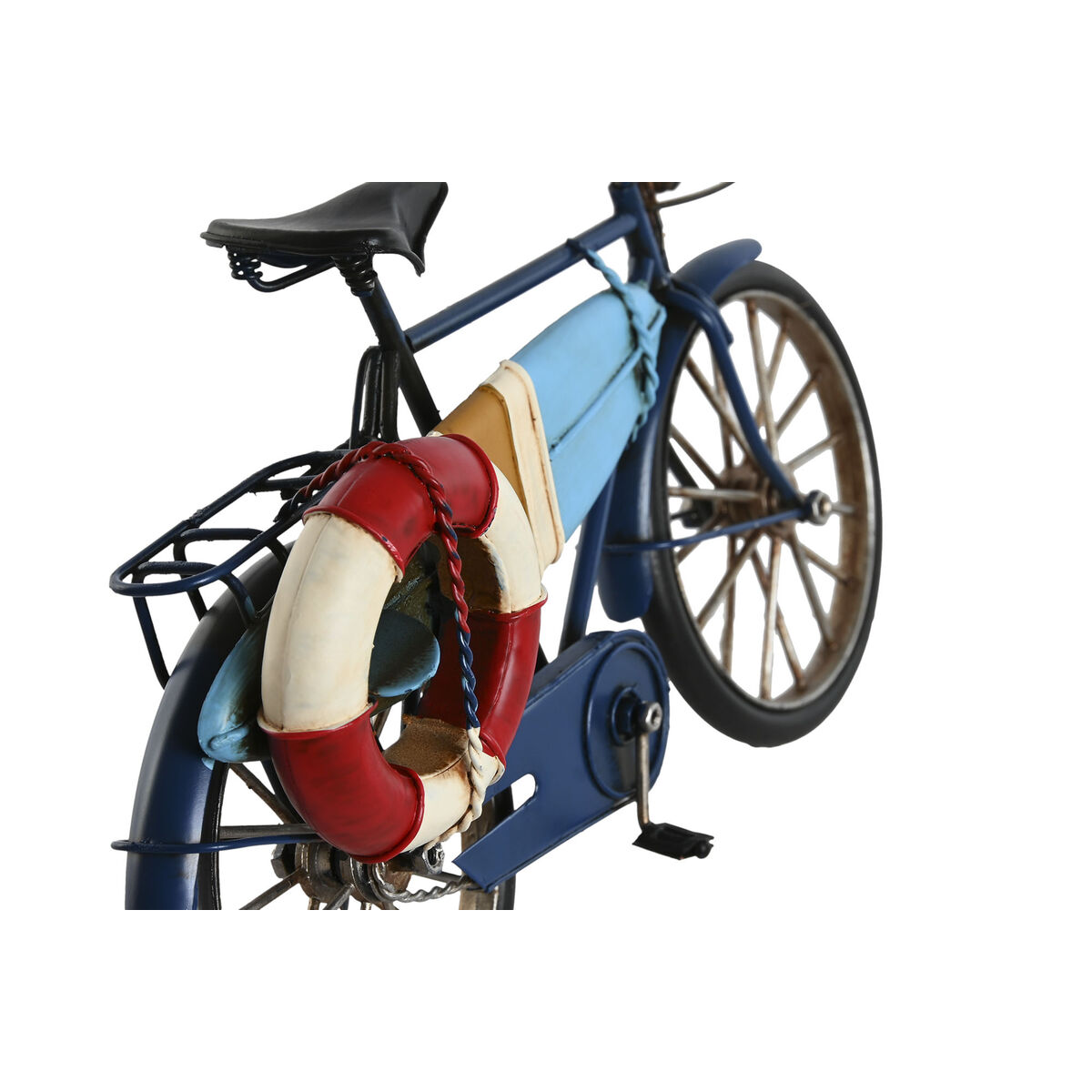 Figură Decorativă Home ESPRIT Albastru Roșu Bleumarin 29 x 11 x 17 cm (3 Unități)