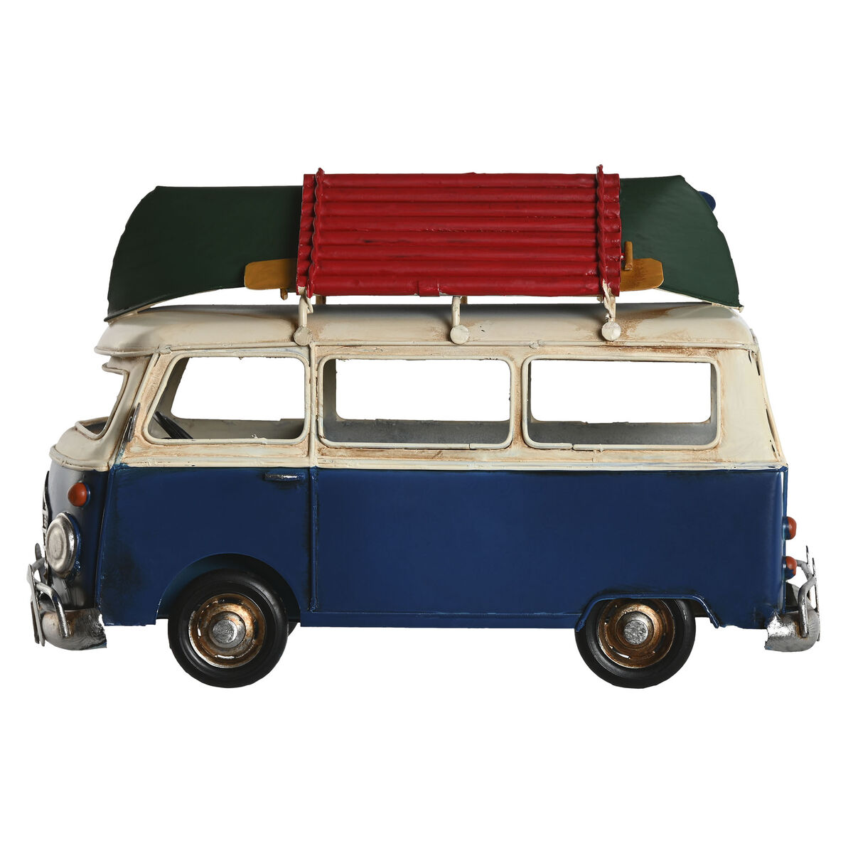 Figură Decorativă Home ESPRIT Albastru Roșu Bleumarin 28 x 13,5 x 17,5 cm (3 Unități)