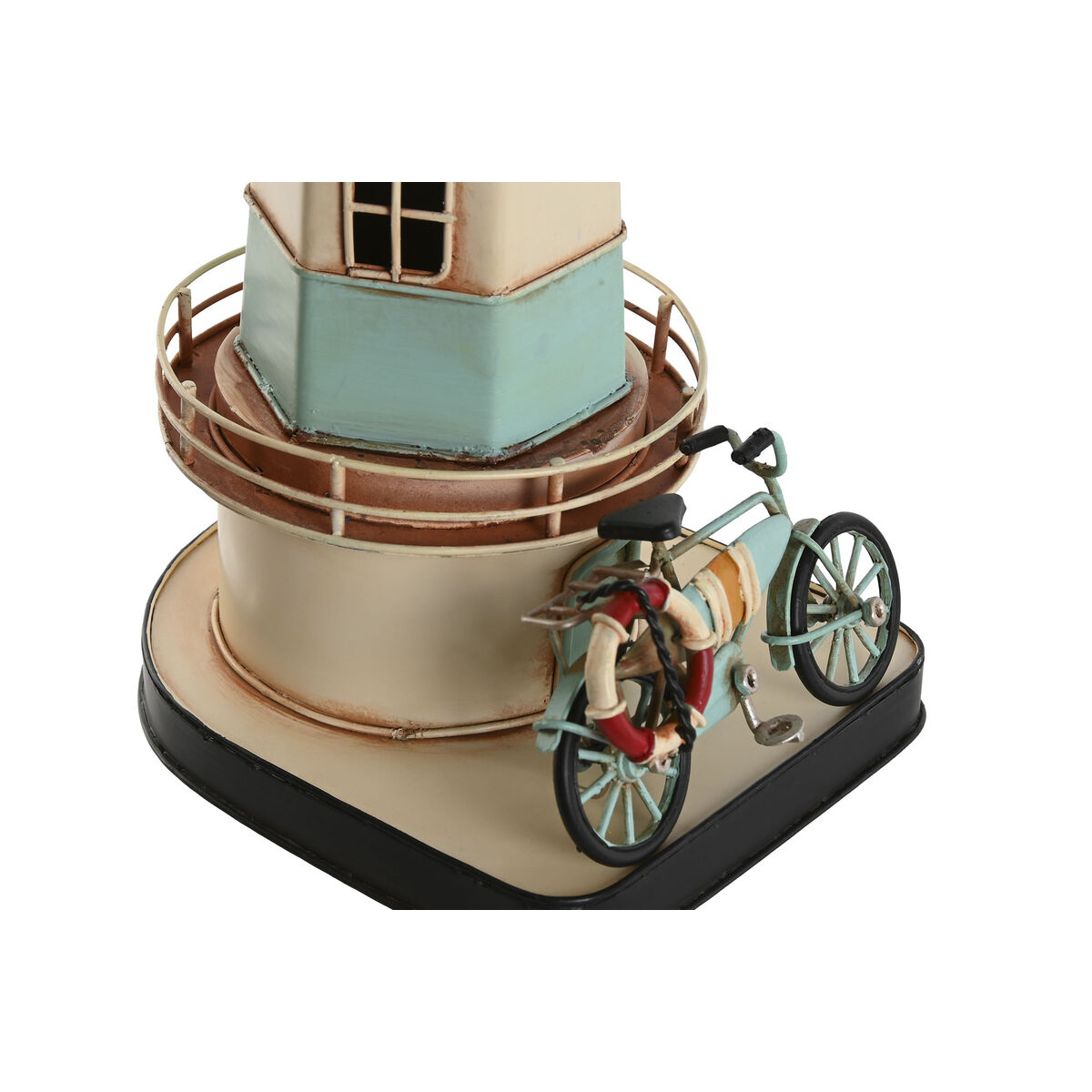 Figură Decorativă Home ESPRIT Albastru Roșu Crem Albastru celest 13 x 13 x 32 cm (3 Unități)