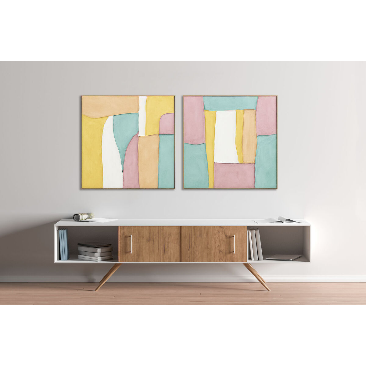 Pânză Home ESPRIT polistiren Pânză 102 x 4,5 x 102 cm