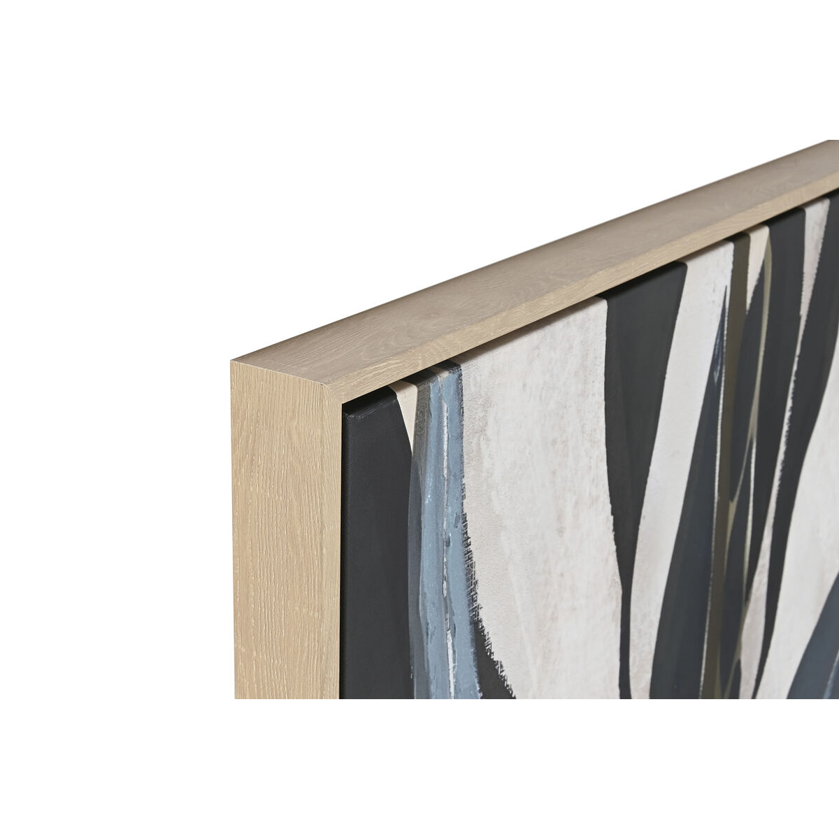 Pânză Home ESPRIT Verde Roz Květiny Modern (2 Unități)