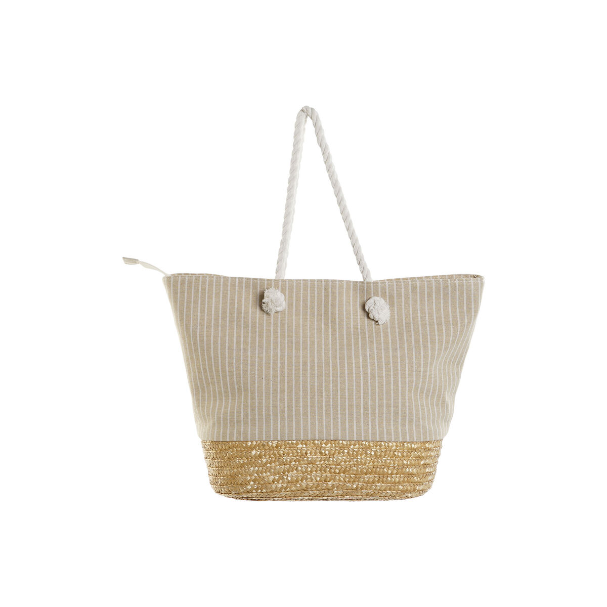 Geantă Damă Home ESPRIT Albastru Bej Natural 52 x 16 x 33 cm (2 Unități)