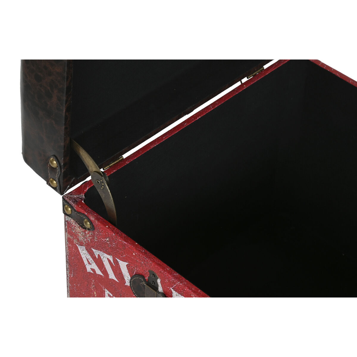 Set de Cutii Decorative Home ESPRIT Maro Multicolor Poliuretan Lemn Vintage (3 Piese)