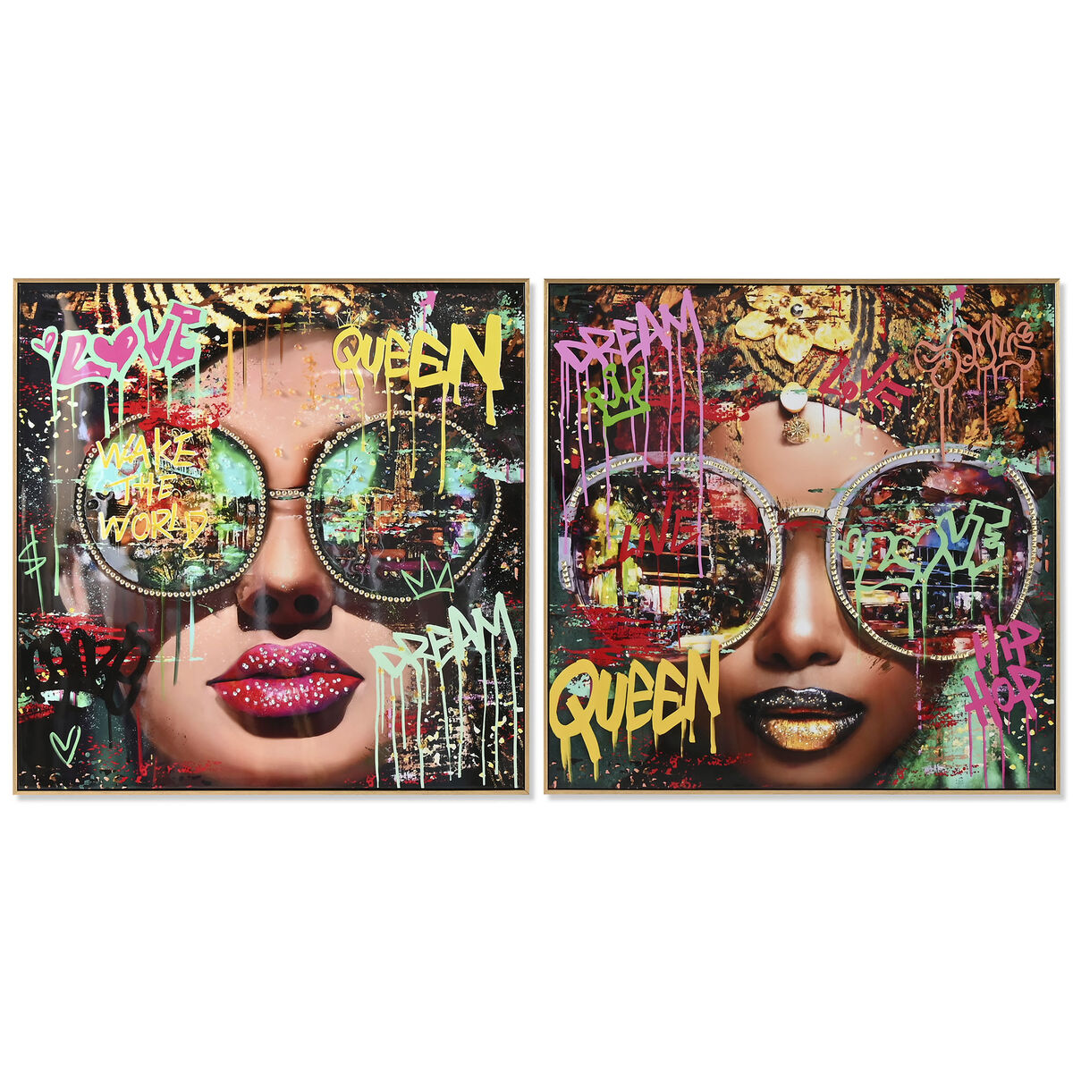 Pânză Home ESPRIT polistiren Pânză 82 x 4 x 82 cm