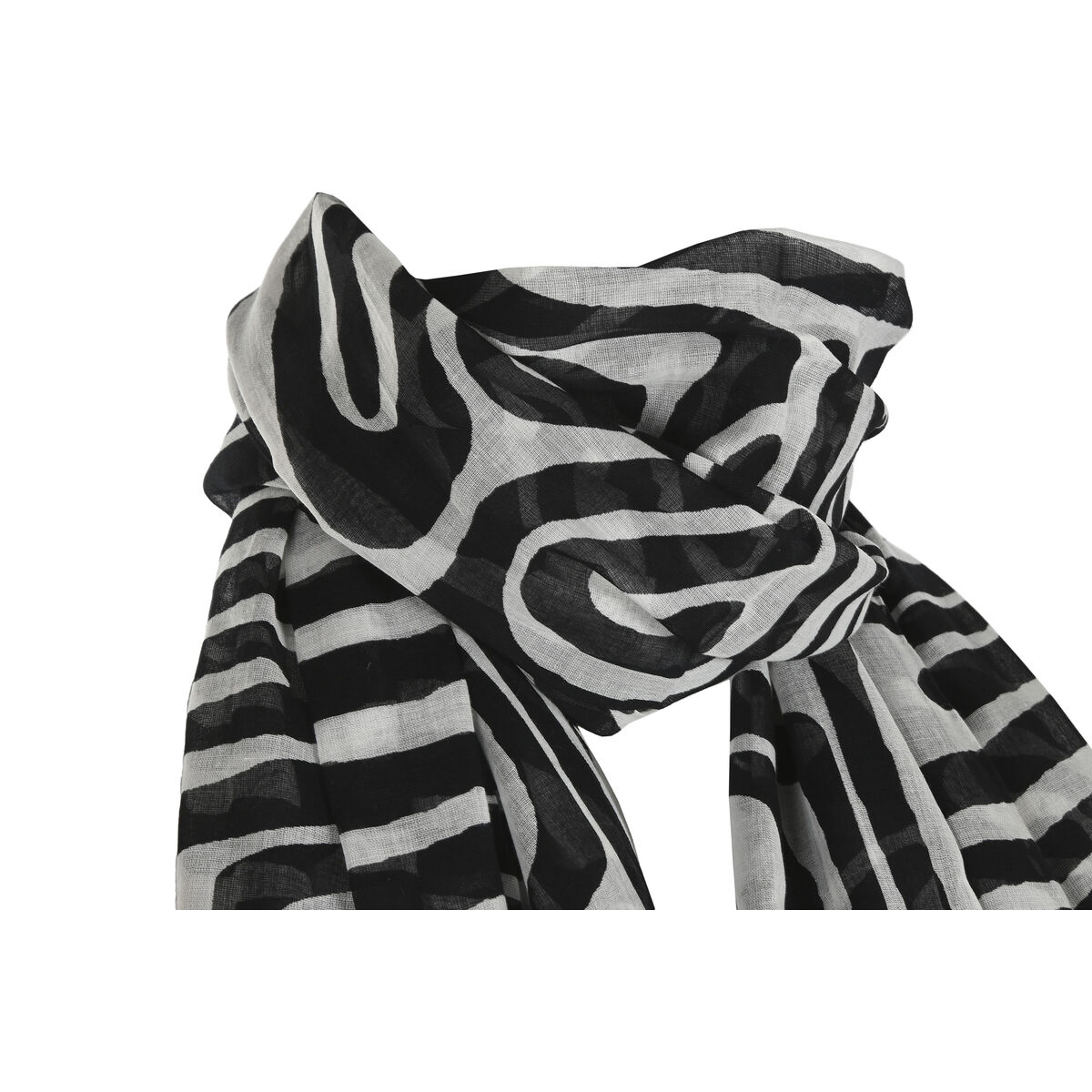 Eșarfă Home ESPRIT Bej Multicolor Coral (3 Unități)