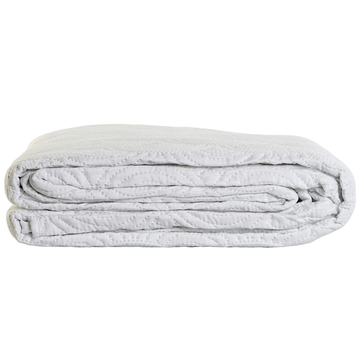 Cuvertură (de pat) DKD Home Decor Alb Pat 180 270 x 270 x 1 cm