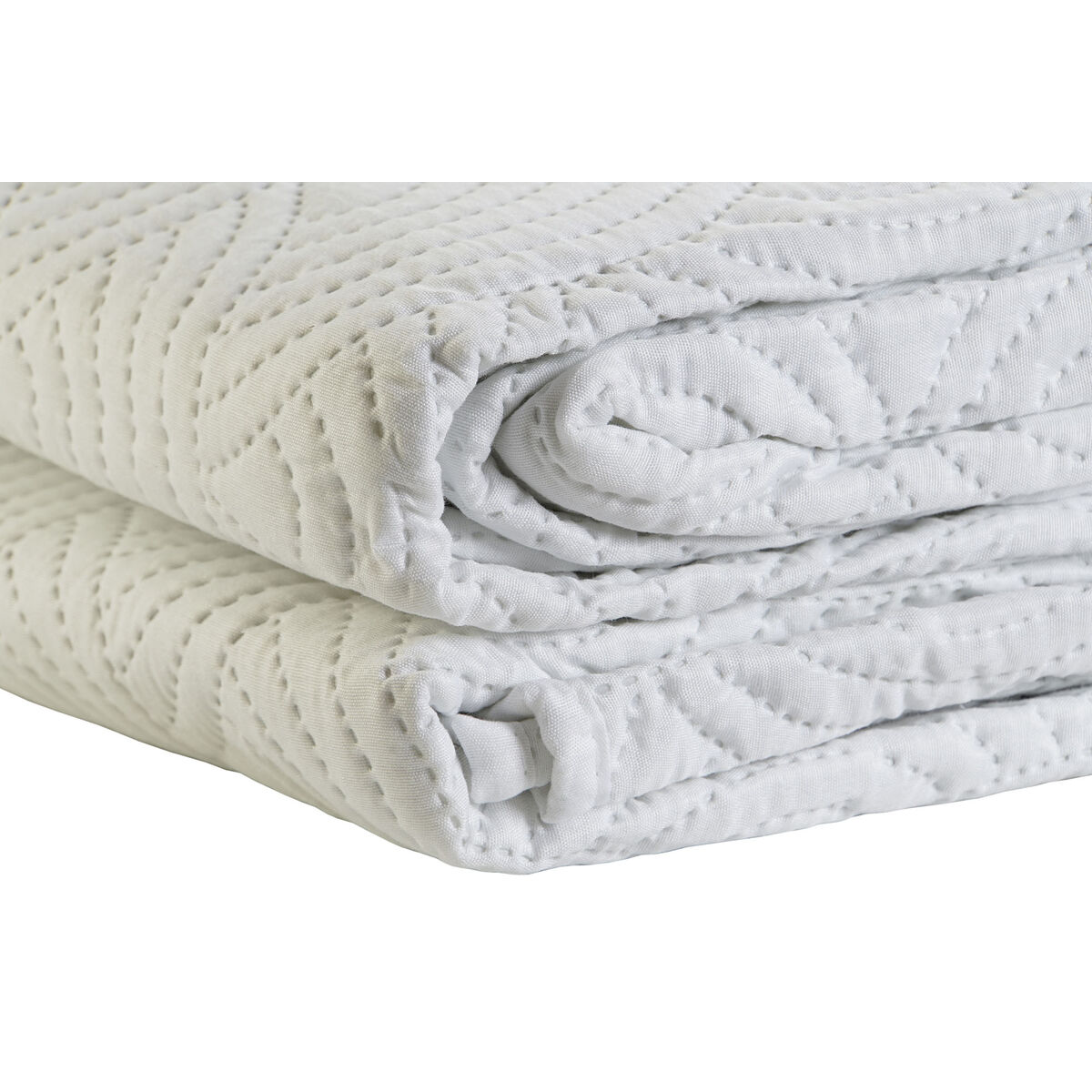 Cuvertură (de pat) DKD Home Decor Alb Pat 180 270 x 270 x 1 cm