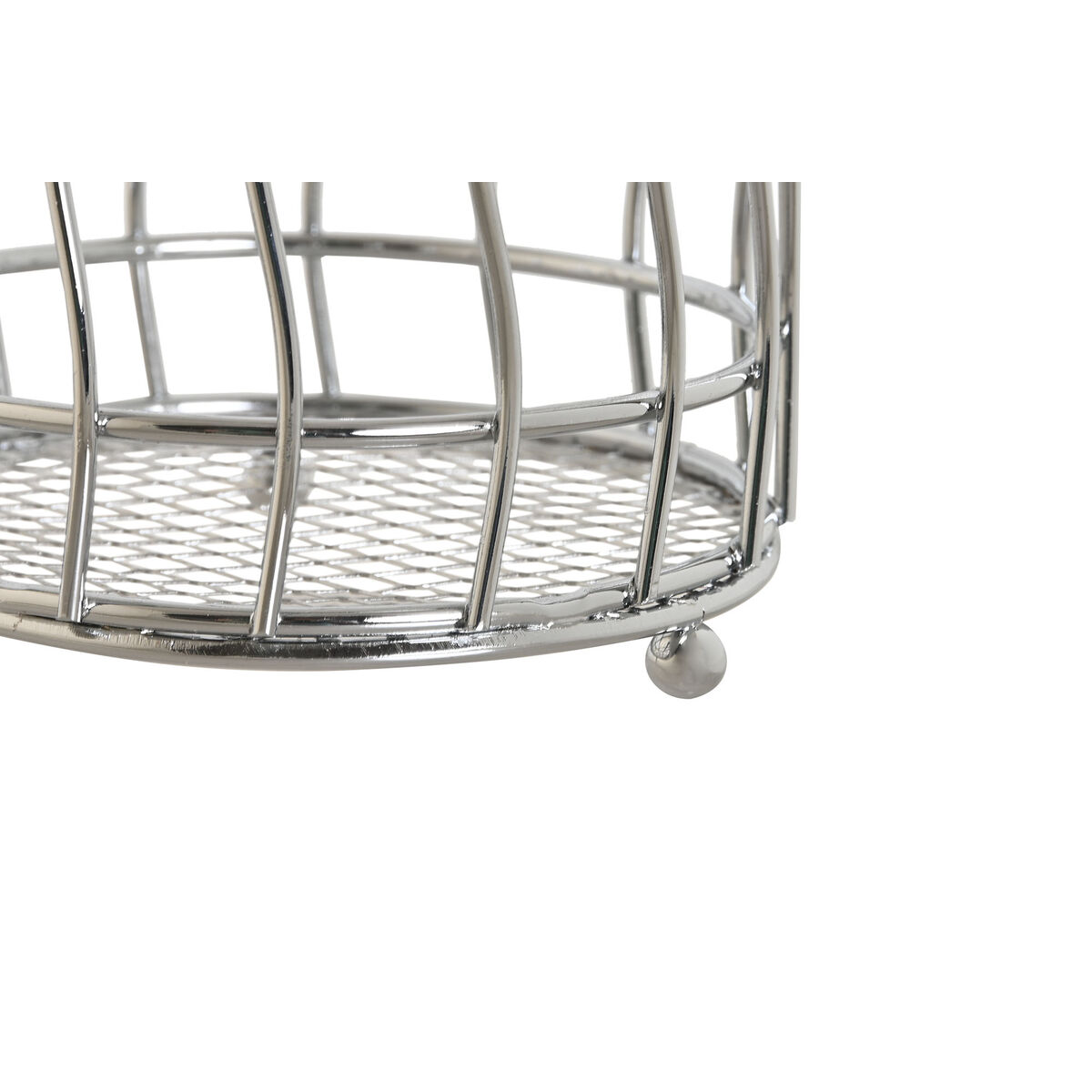 Coș de tacâmuri Home ESPRIT Argintiu Metal 11.5 x 11.5 x 15.5 cm