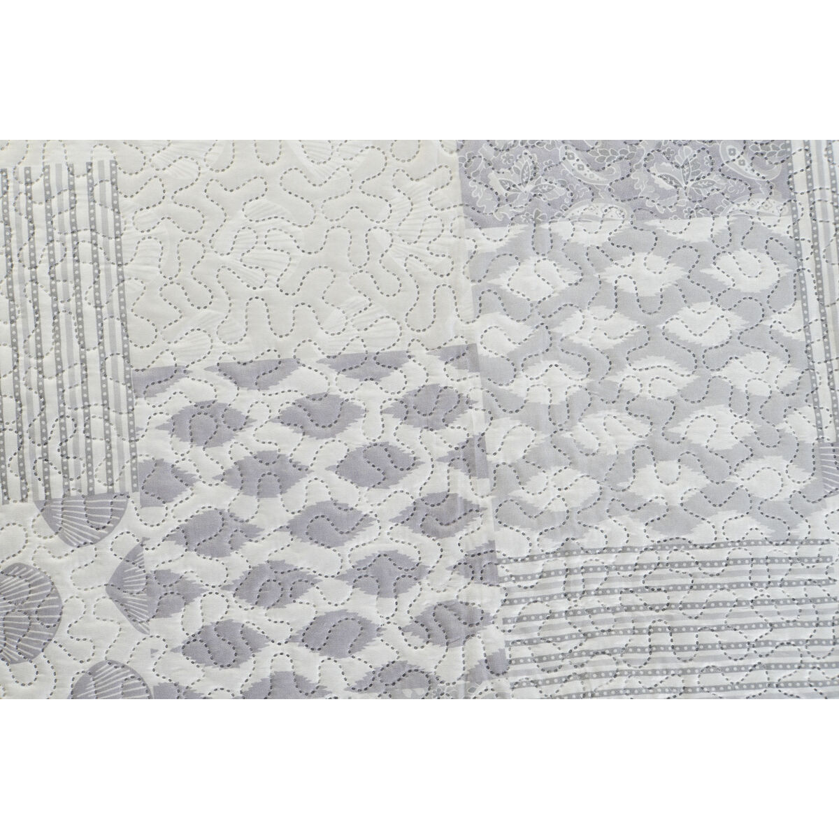 Cuvertură (de pat) DKD Home Decor Bej Gri Pat 90 Pat 150 180 x 260 x 1 cm