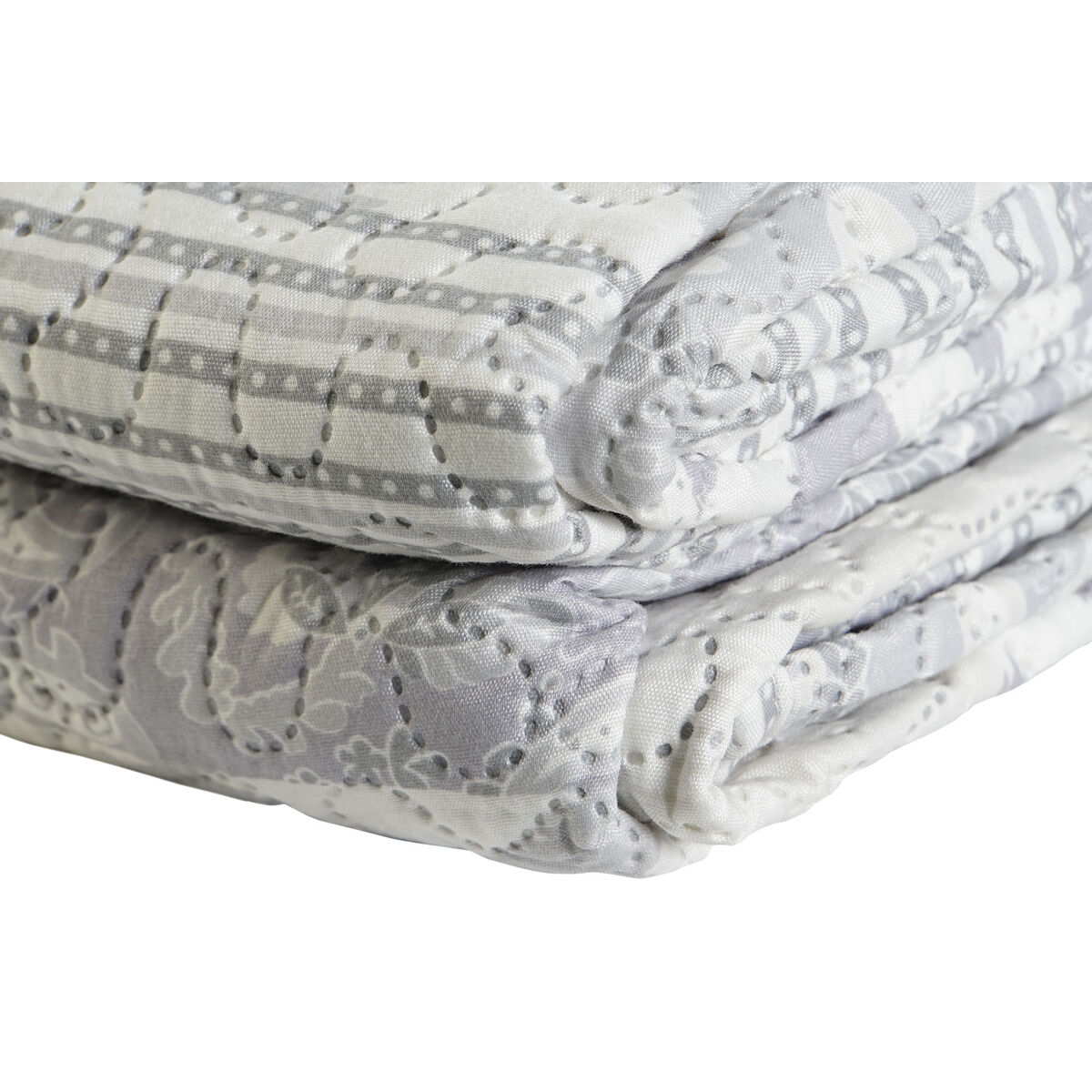 Cuvertură (de pat) DKD Home Decor Bej Gri Pat 180 270 x 270 x 1 cm