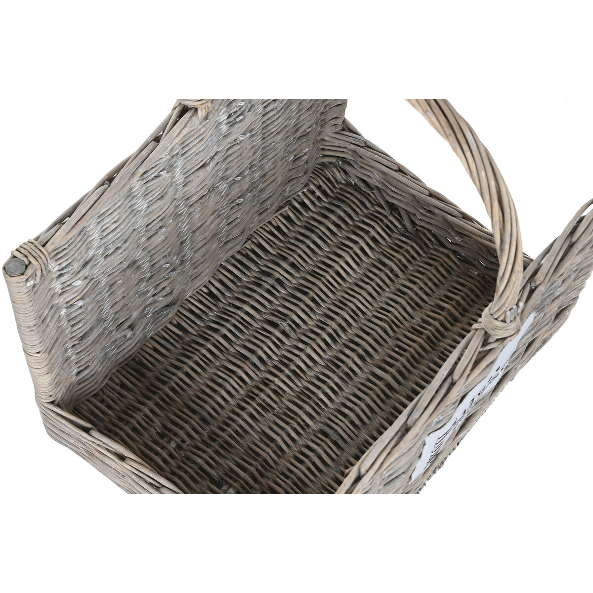 Suport pentru lemne Home ESPRIT Natural răchită 47 x 35 x 54 cm (2)